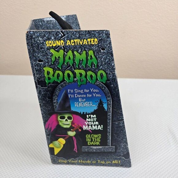 Sound Activated Mama Boo Boo Singing Dancing Skeleton Figure With Guitar Glow In - Picture 5 of 6